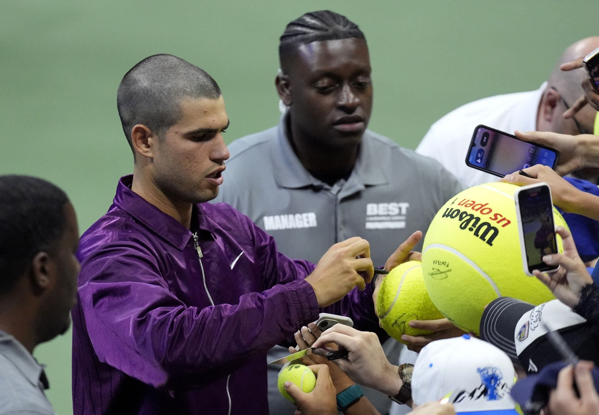 El nuevo look con la cabeza rapada de Alcaraz en el US Open