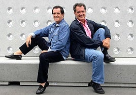 Manolo de la Calva, a la izquierda, junto a Ramón Arcusa, su compañero inseparable.