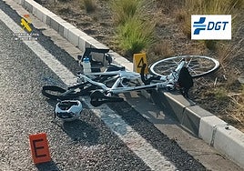 Estado de la bicicleta tras el siniestro.