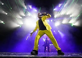 Lito Garrido durante una actuación de la Orquesta Panorama.