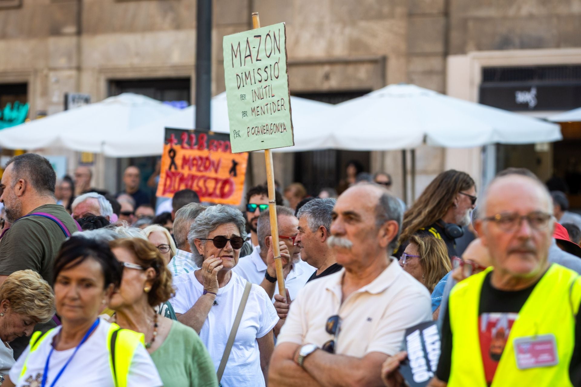 FOTOS | La décima manifestación contra Mazón en Valencia, diez meses después de la dana
