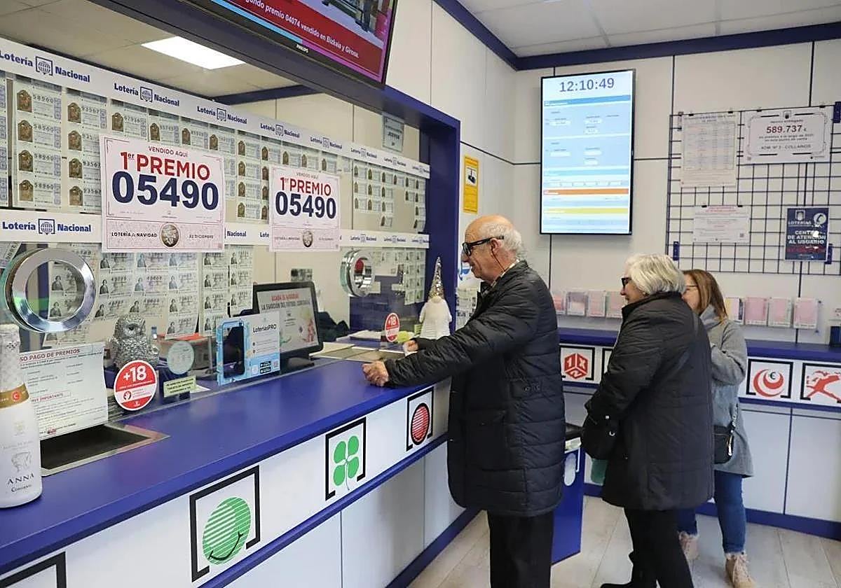 Una administración de lotería, en una imagen de archivo.