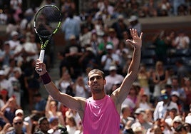 Alcaraz, en el US Open.