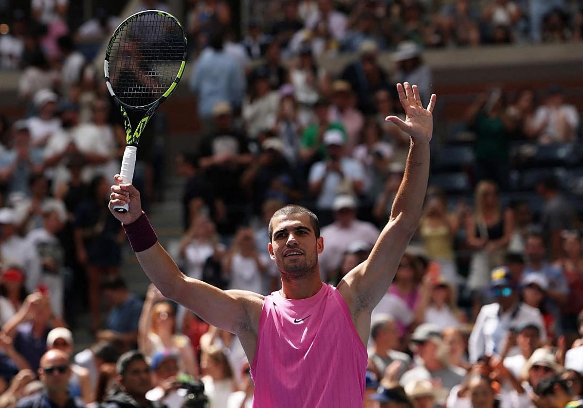 Alcaraz, en el US Open.