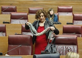 Carmen Ninet, cuando era diputada en Les Corts.