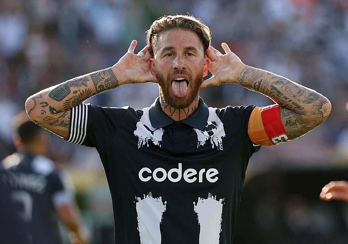 Sergio Ramos, con Rayados de Monterrey.