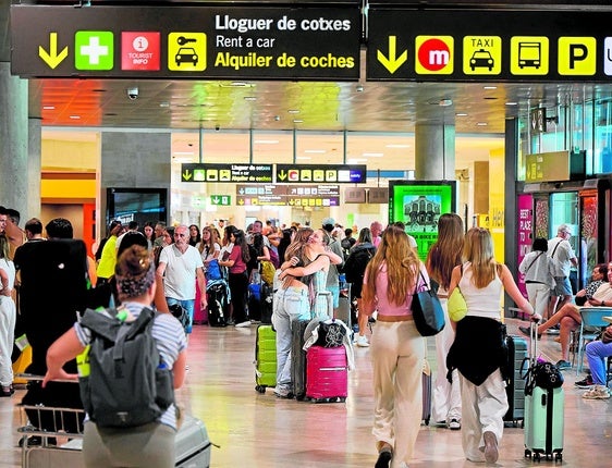Despedidas en el aeropuerto.