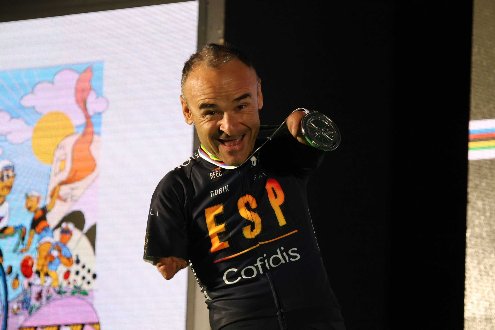 Ricardo Ten, con la medalla de plata.