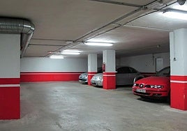 Interior de un garaje, en una imagen de archivo.