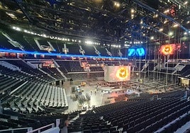 El interior del Roig Arena.