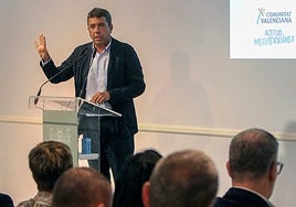 El jefe del Consell, Carlos Mazón.