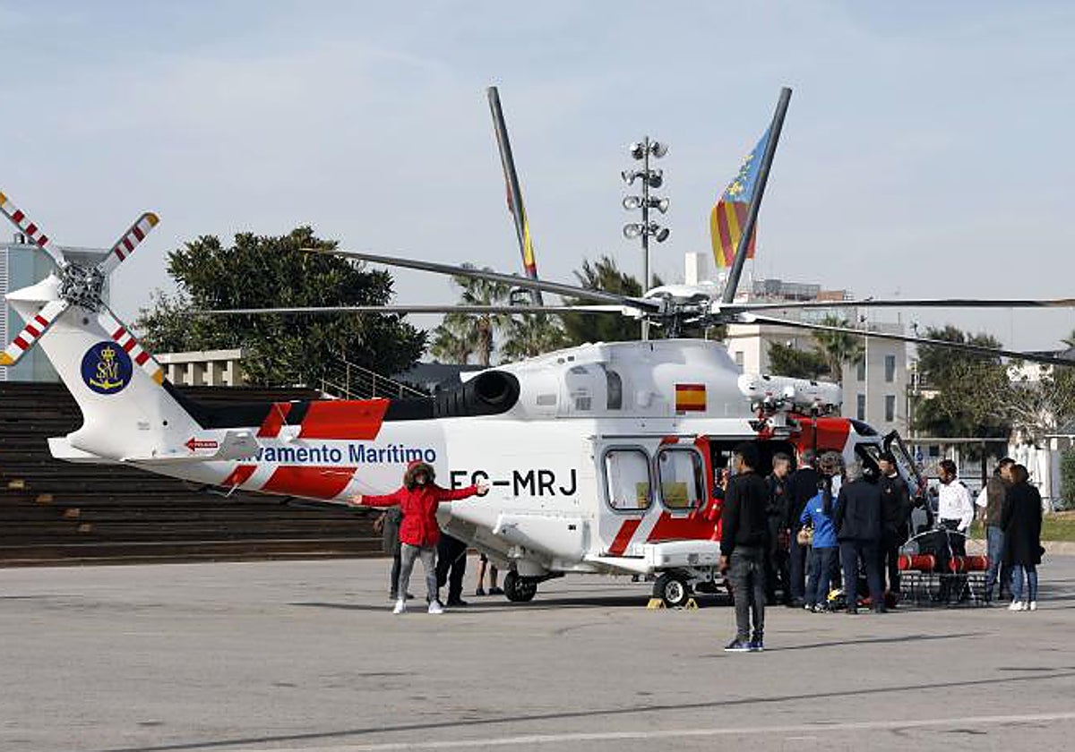 Imagen de archivo del helicóptero de Salvamento Marítimo.