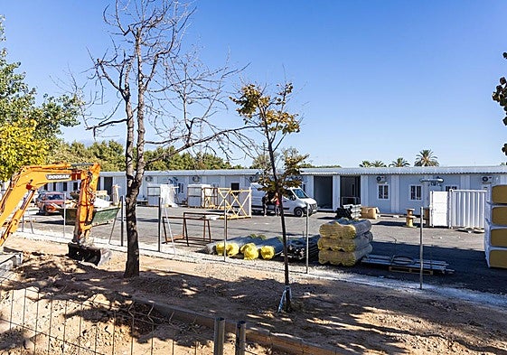 Estado de los barracones de Massanassa, este miércoles.