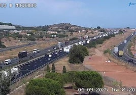 Atascos en la A-7 este jueves, 4 de septiembre.