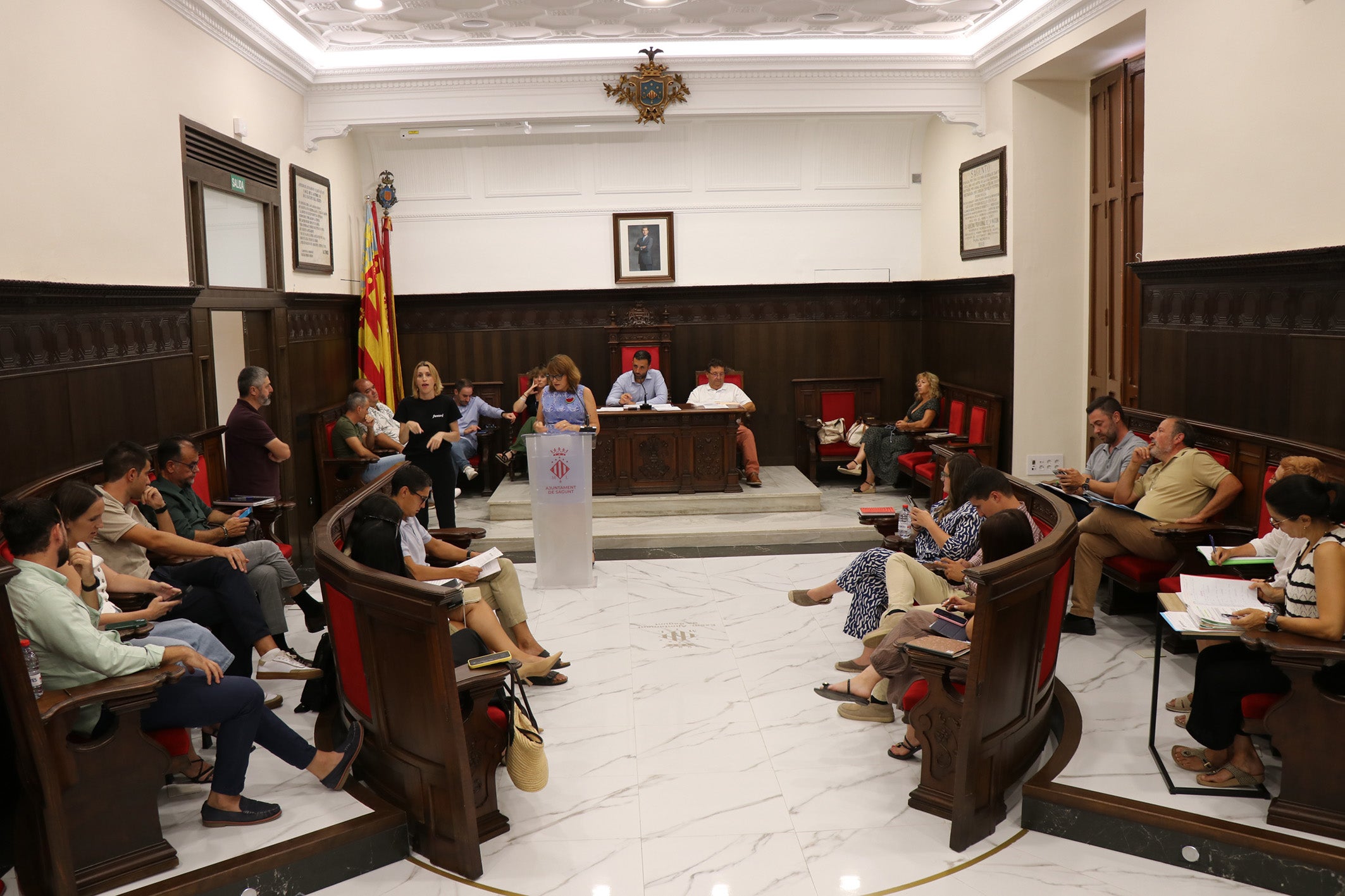 Pleno de Sagunto.