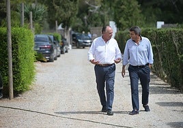 José Vicente Morata y Carlos Mazón, en el encuentro de inicio de curso.