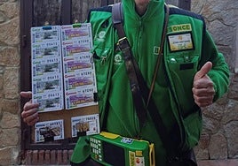 Vendedor de la ONCE, en una imagen de archivo.