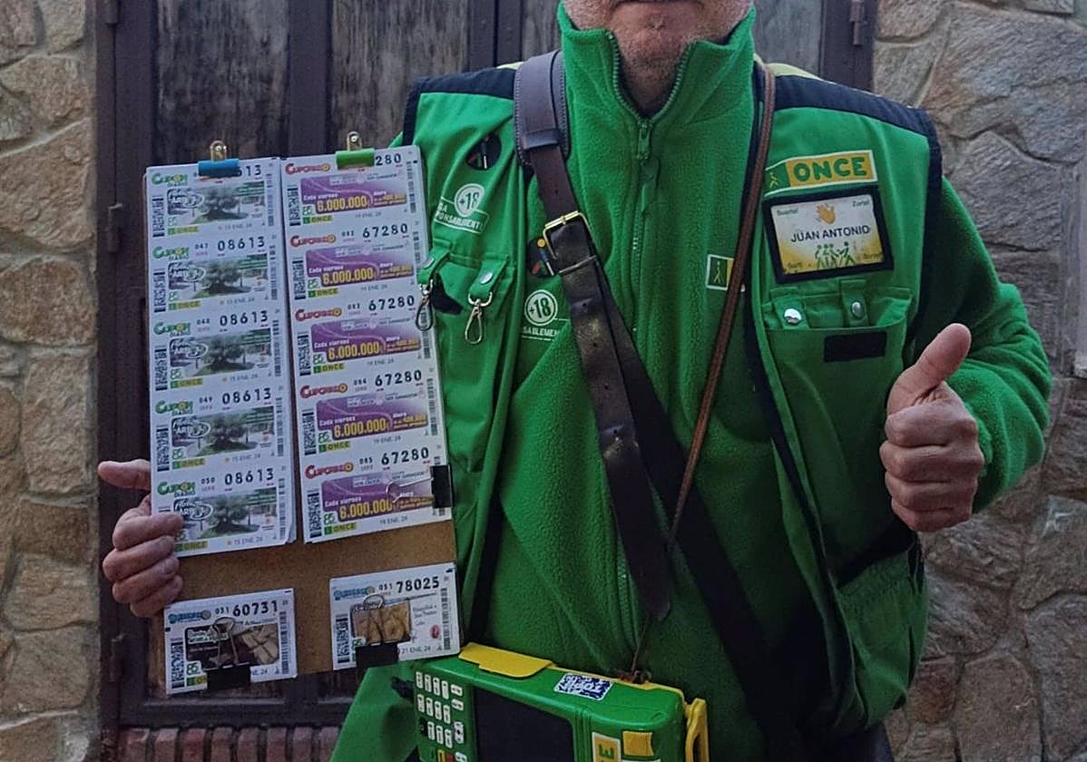 Vendedor de la ONCE, en una imagen de archivo.