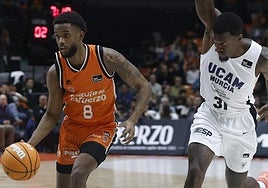 Jean Montero, ante UCAM Murcia, en una imagen de archivo.