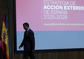 El ministro de Exteriores, durante un acto en Madrid la semana pasada.