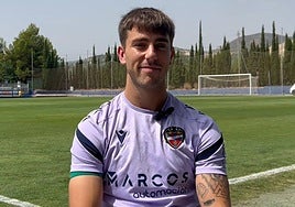 Iker Losada, con el Levante.