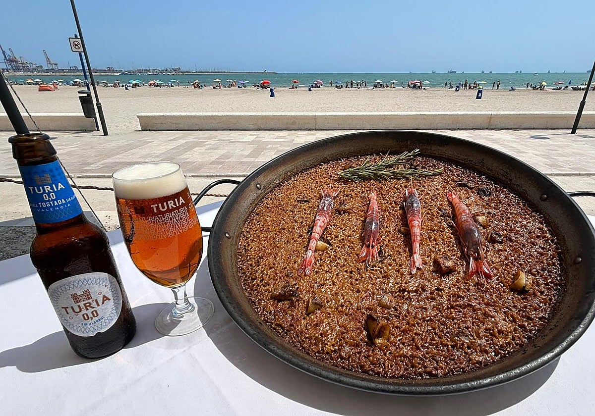Paella marinera en Tabalet.