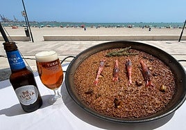 Paella marinera en Tabalet.