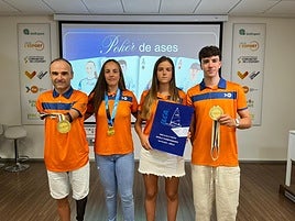 De izquierda a derecha: Ricardo Ten, Bárbara Pardo, Blanca Ferrando y Eric Igual.