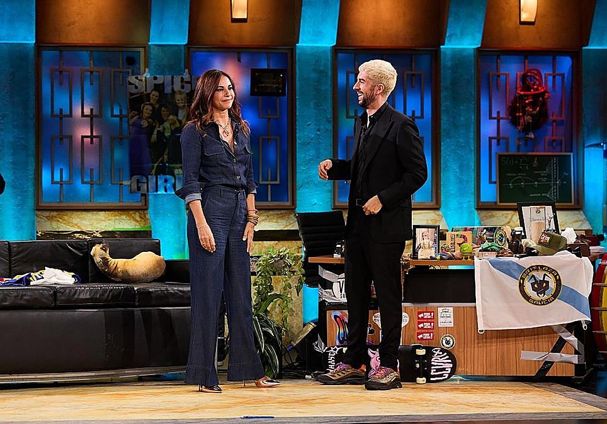 David Broncano y Mariló Montero en en programa de 'La Revuelta' de este martes.