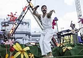 Camilo dando un concierto en una de sus giras