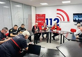 Imagen de archivo de la sala del Cecopi el 29-O.