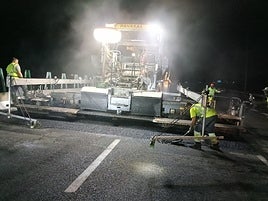Obras de asfaltado en otros tramos de la V-31.