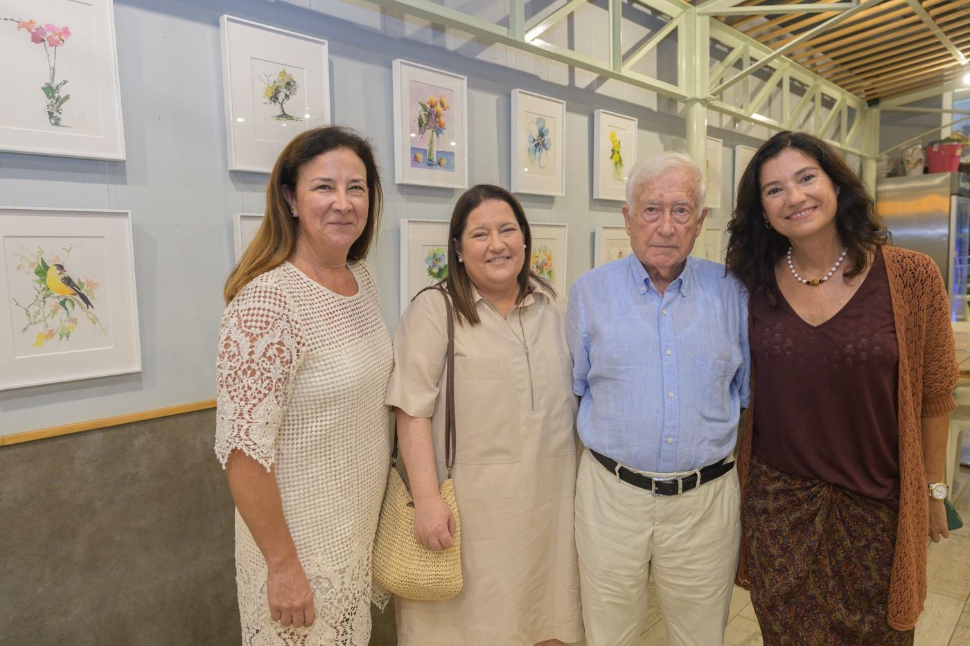 Isabel Giménez, Sonia y Gonzalo Gómez Luzón y Angela Valero de Palma.