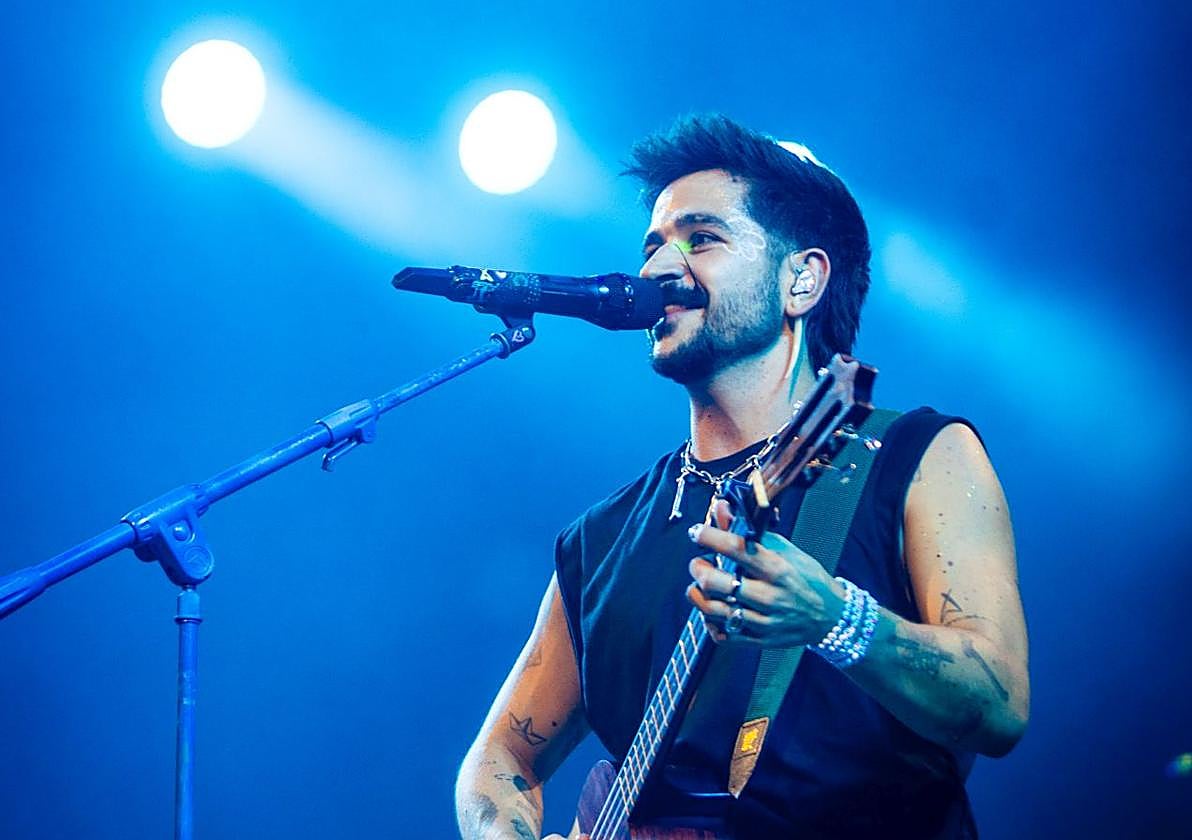 Camilo durante el concierto.