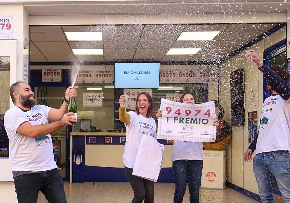 Premiados en la Lotería.