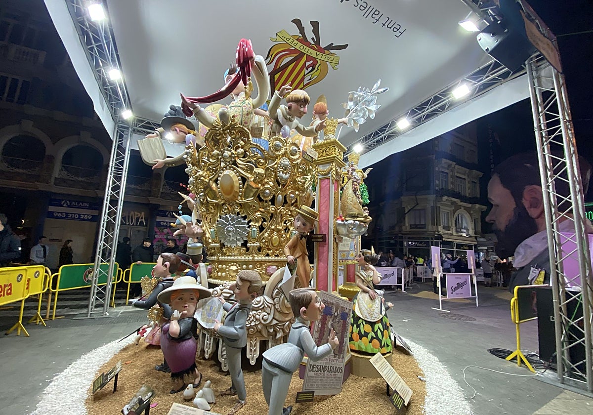 Estructura tipo 'truss' de la falla Plaza de la Reina.