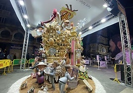 Estructura tipo 'truss' de la falla Plaza de la Reina.