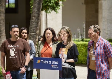 Dos asociaciones de víctimas plantan al Consell en la presentación de los parques inundables