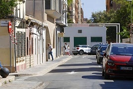 Una calle inundable de Xirivella.