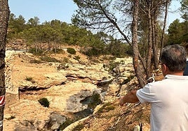 Zona de Yátova donde se aprecia la devastación por la dana.