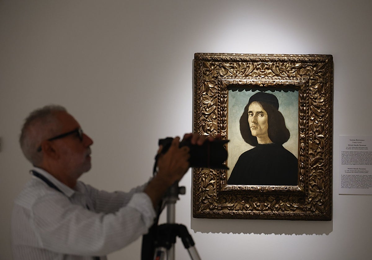 Obra de Botticeli expuesta en la nueva sala del Museo Bellas Artes de Valencia.