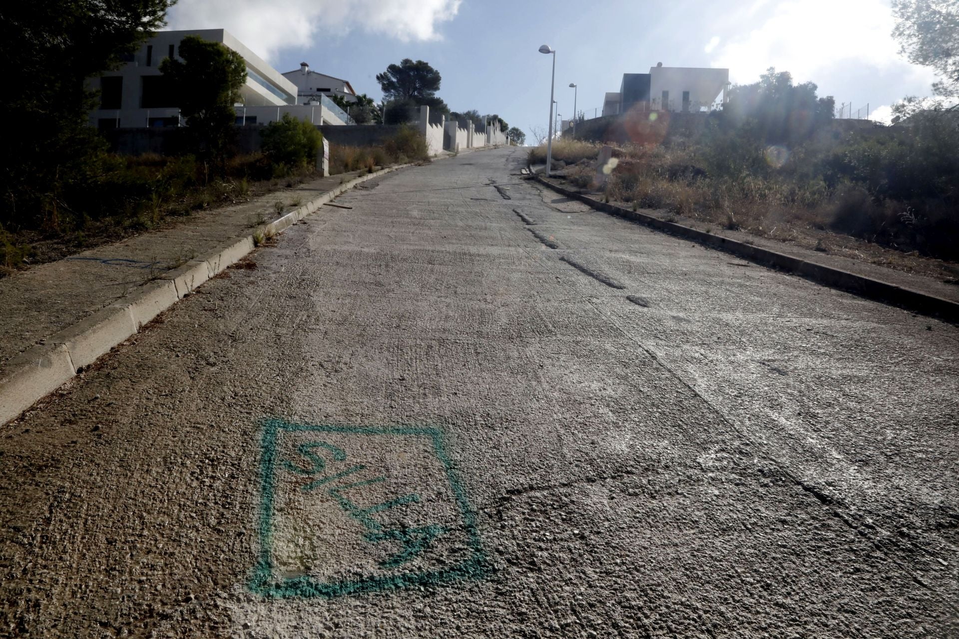 Imagen secundaria 1 - Ralph, un vecino suizo, regando las flores depositadas junto al lugar del accidente.