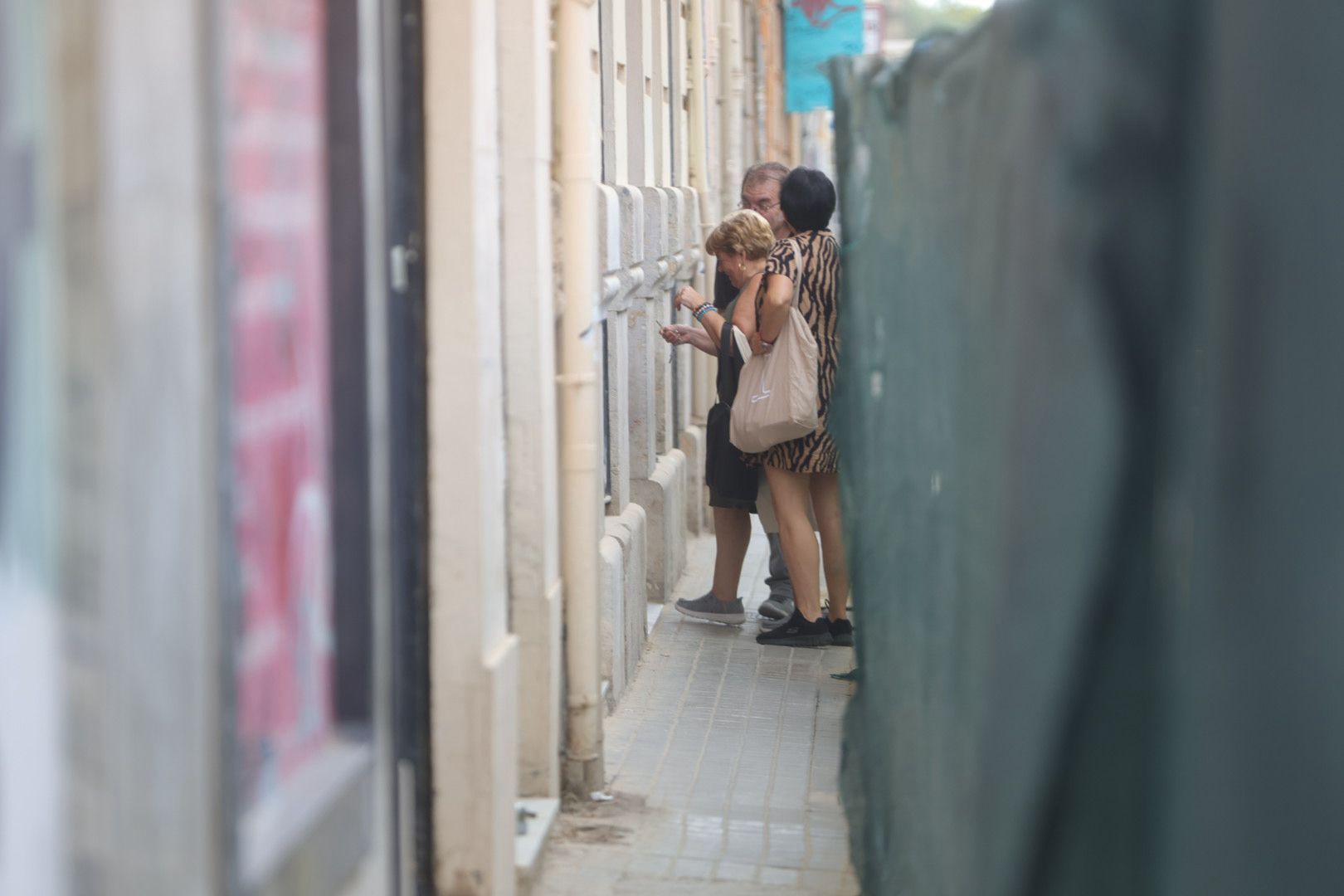 Obras en la calle Alicante de Valencia