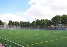 Estado actual del camp de fútbol 'El Terrer', de Paiporta.