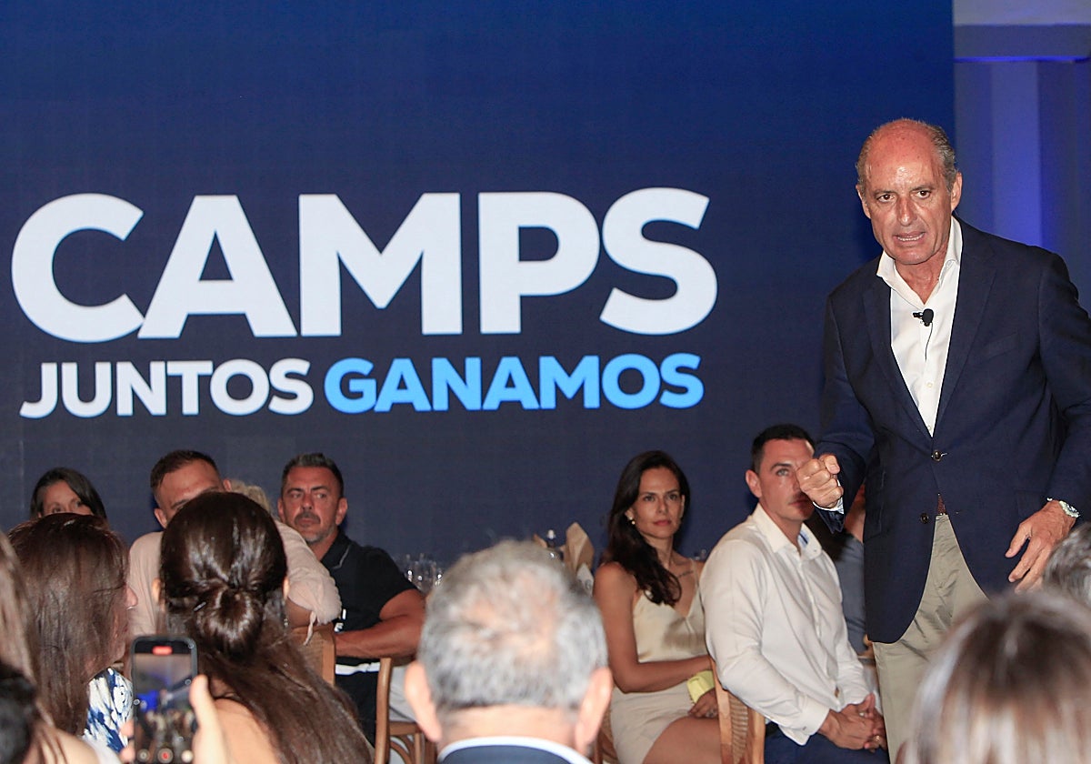 Paco Camps, en la cena del pasado 5 de septiembre en Alicante.