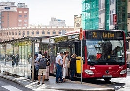 Autobús de la EMT en Valencia.