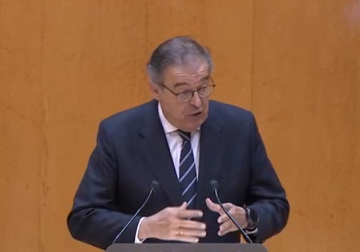 El senador Gerardo Camps, en el pleno de este miércoles.