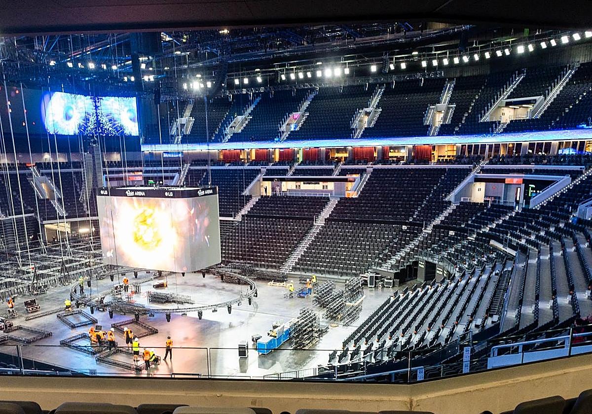 Vista del interior del Roig Arena.