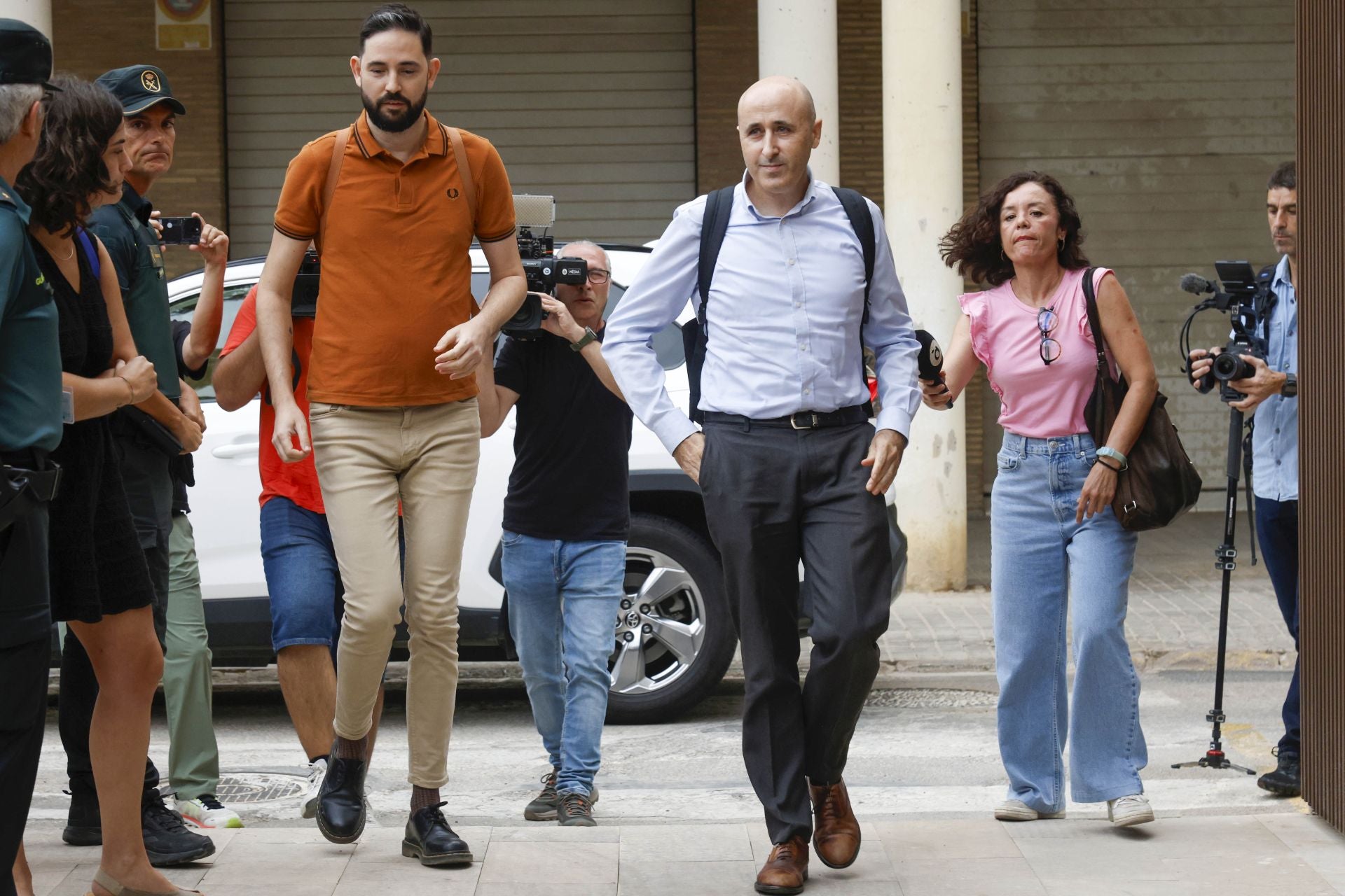 FOTOS | El presidente de la CHJ ante la jueza de la dana