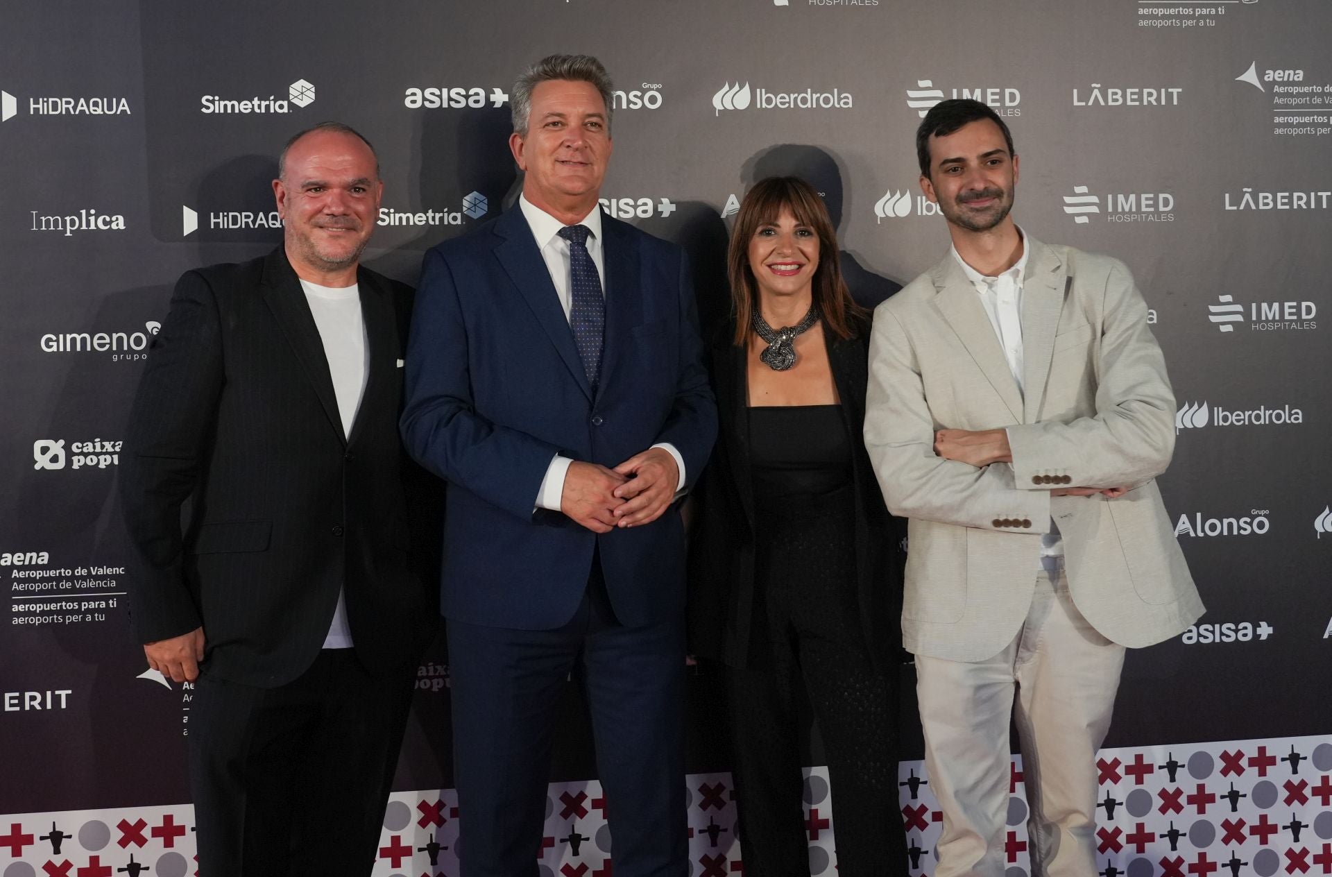 El conseller de Medio Ambiente, Infraestructuras y Territorio, Vicente Martínez Mus, junto a su jefa de gabinete, Lourdes Nadal, y dos miembros de su equipo, Jordi Gosálvez y Arturo Cervellera.